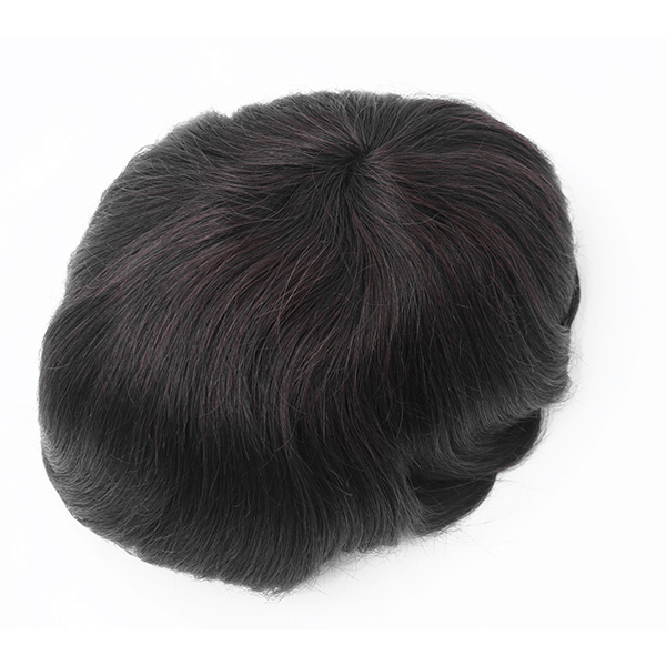 #3 High Quality Australia Toupee For Men French Lace With PU Mens Hairpieces System Human Hair Toupee For Sale Online 