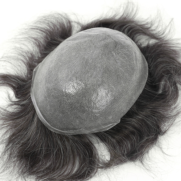 Thin Skin Hair Toupee For Men V-looped Men's Hair Pieces In Stock #230