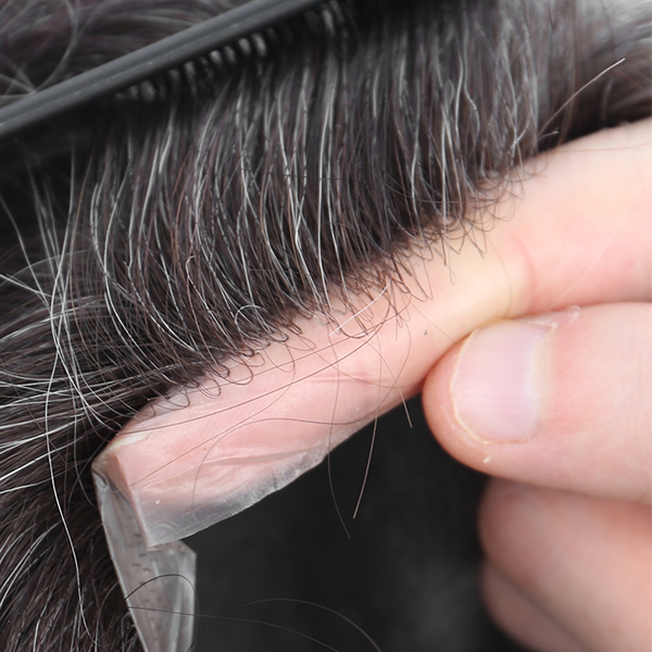 Thin Skin Hair Toupee For Men V-looped Men's Hair Pieces In Stock #230