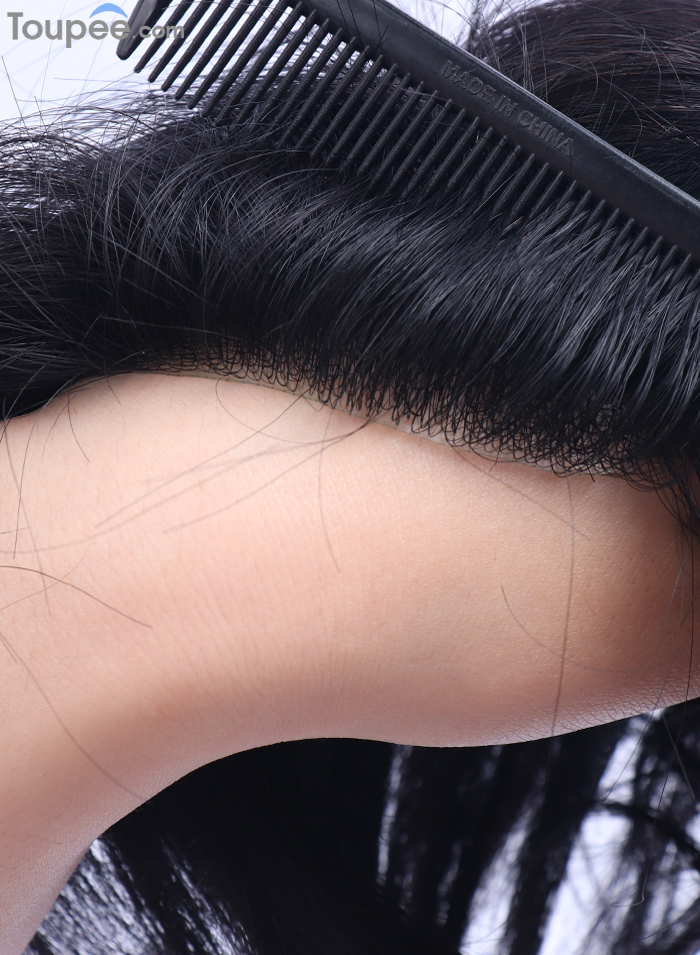 Light density hair systems offer several advantages that make them an appealing choice for men seeking to regain a fuller head of hair. One of the primary benefits is their realistic appearance. These hairpieces are meticulously crafted to mimic the natural distribution of hair follicles, creating a seamless blend with the existing hair. The low density ensures that the scalp remains visible, avoiding the unnatural "helmet" effect that can sometimes be associated with denser hairpieces.      Furthermore, light density toupee hair for men offers exceptional comfort and breathability. The reduced amount of hair on the base allows for better airflow to the scalp, preventing discomfort, itching, and excessive sweating. This makes them suitable for daily wear without causing any significant irritation, a crucial factor for those who want a long-term solution to their hair loss concerns.