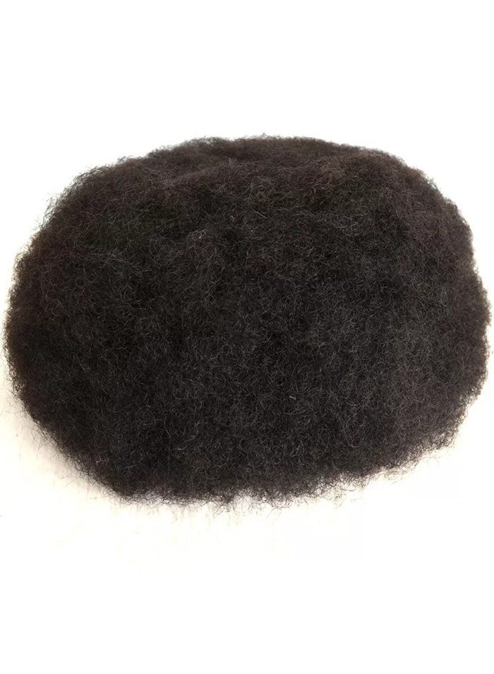 Afro Kinky Curly 6mm Full Swiss lace Toupees Hairpieces For Black Men Human Hair Afro Mens Toupee For Sale Online
