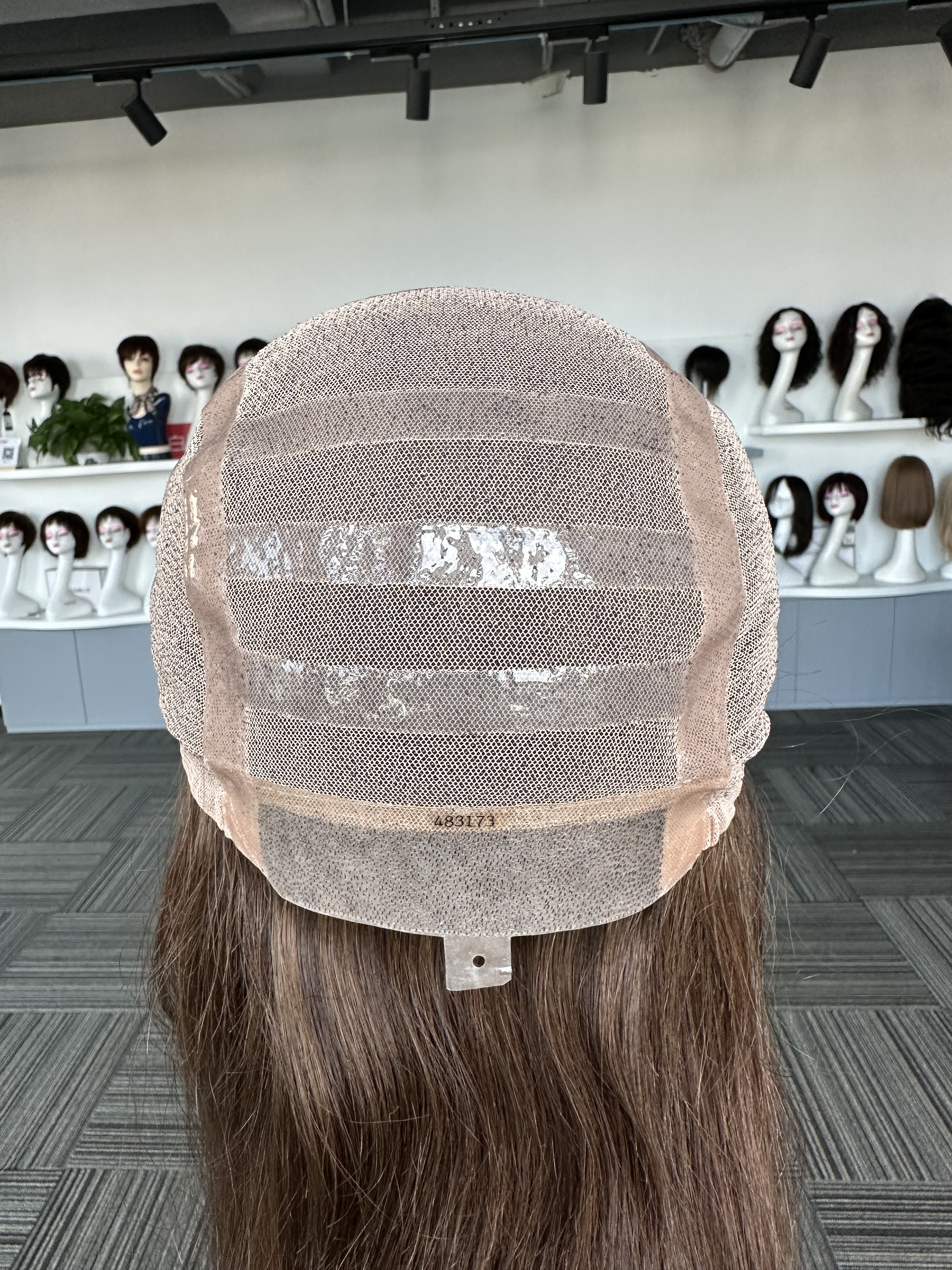 Luxury Diamond Lace With Slicone Strips Medical Wigs For Cancer Patients 120% Virgin Human Hair Medical Wig For Alopecia And Chemo Hair Loss Wholesale