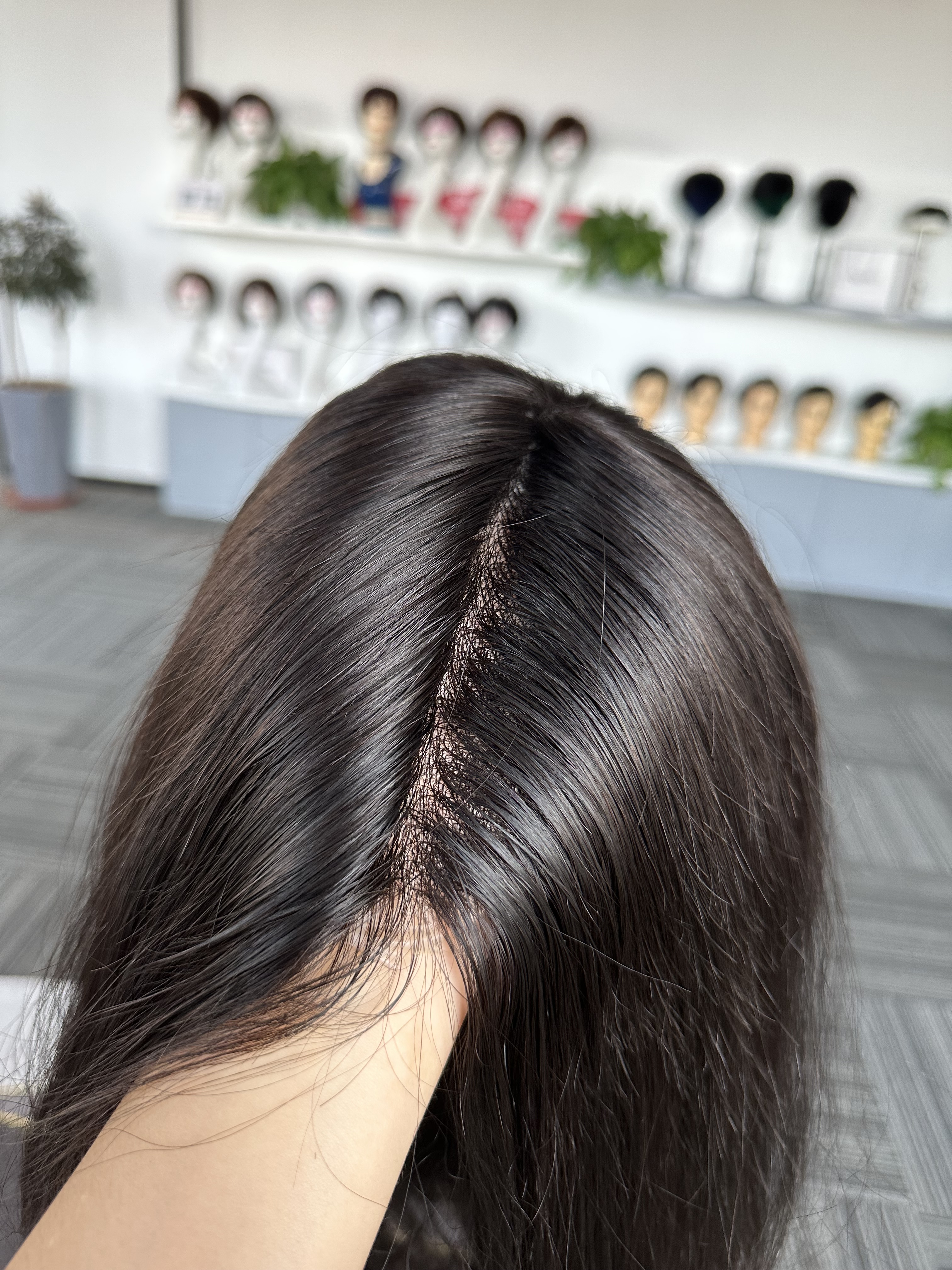 High Quality Full Poly Skin 130% Medical Wigs For Alopecia 130% Virgin Human Hair Medical Wigs For Cancer Patients Best Hair Loss Treatment For Women Wholesale