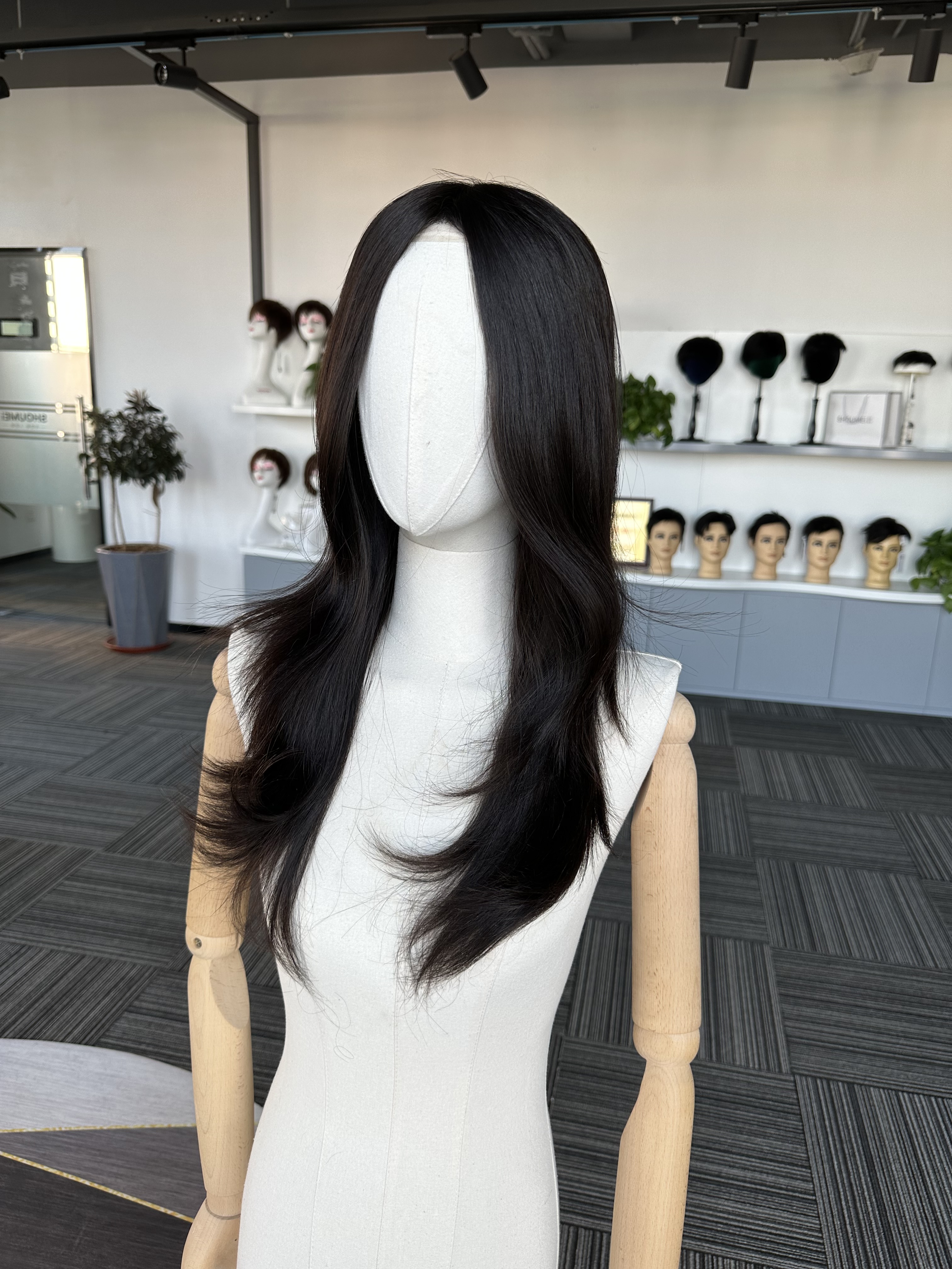 130% Natural Poly Skin Medical Wigs For Cancer Patients Women's Virgin Human Hair Lace Front Medical Wig For Alopecia And Chemo Hair Loss Wholesale