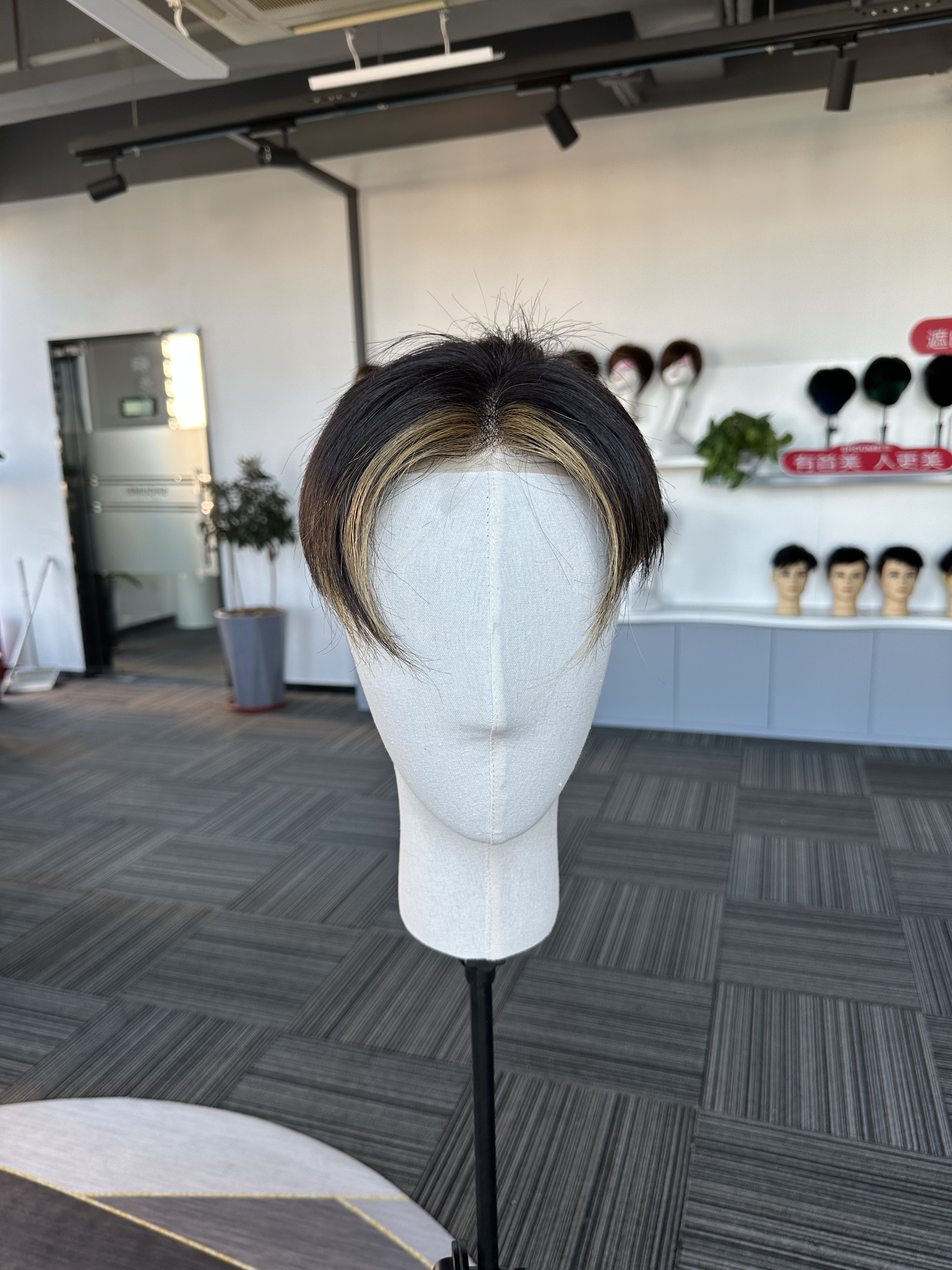 Wear To Go Highlight Swiss Full Lace Hair Systems With Layered Haircuts For Men Replacement Toupee Hairpiece With Fashion Hairstyle For Thinning Hair Wholesale