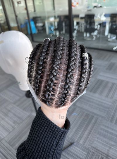 Best Durable Stock Mens Hair Systems Fine Mono with Poly Skin Perimeter and Folded Toupee for Men Free Shipping - mens toupee hair