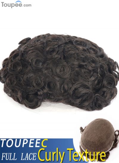 Hot sale for a limited time Most popular Toupee For Men Full French Lace Soft and breathable Hair Replacement Systems In Stock #1B - mens toupee hair