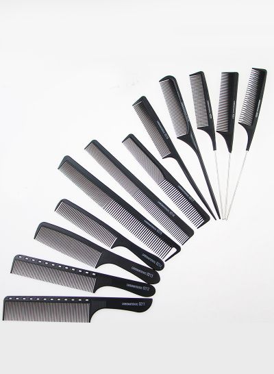 Salon Hair Comb General Styling Grooming Comb Anti Static Heat Resistant Hairdressing Comb Fine and Wide Tooth Hair Barber Comb Rat Tail Comb