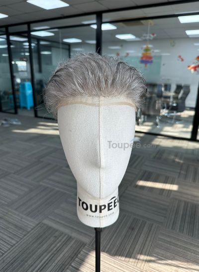full lace hair system up fringe hairstyle real human hair men toupee hair replacement picture 1b80 color