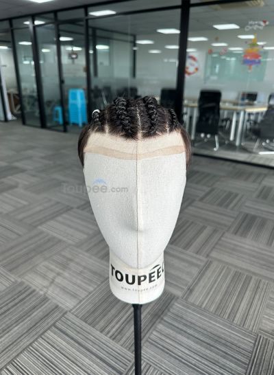 New braided hairstyle hollywood basement leave around hair to cover the edge 