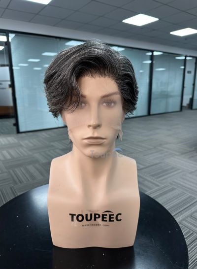 1B40# customized full lace human hair wig men wig 30 days to prepare men hair human hair 