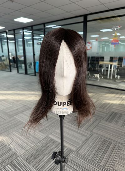 mono hair system 7x9 inch 18 20 inch long hair men toupee women topper human hair system