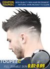 Bset Mens Hair Systems Thin Skin V-looped Custom Hairpieces for Thinning Hair #1B