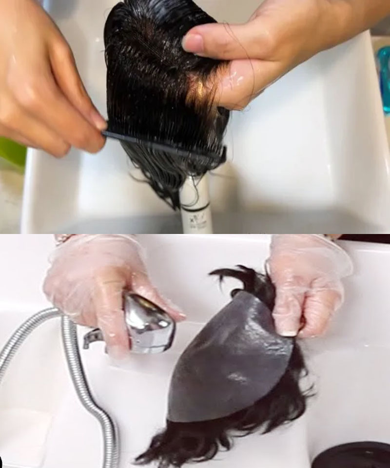 how to clean the toupee hairpiece