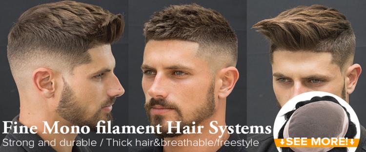 What Is Durable Monofilament Mens Toupee Hairpieces？